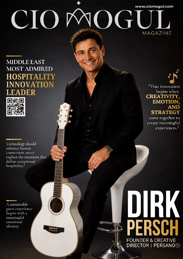 CIO Mogul Magazine cover featuring Dirk Persch, Founder and Creative Director of PERSANO