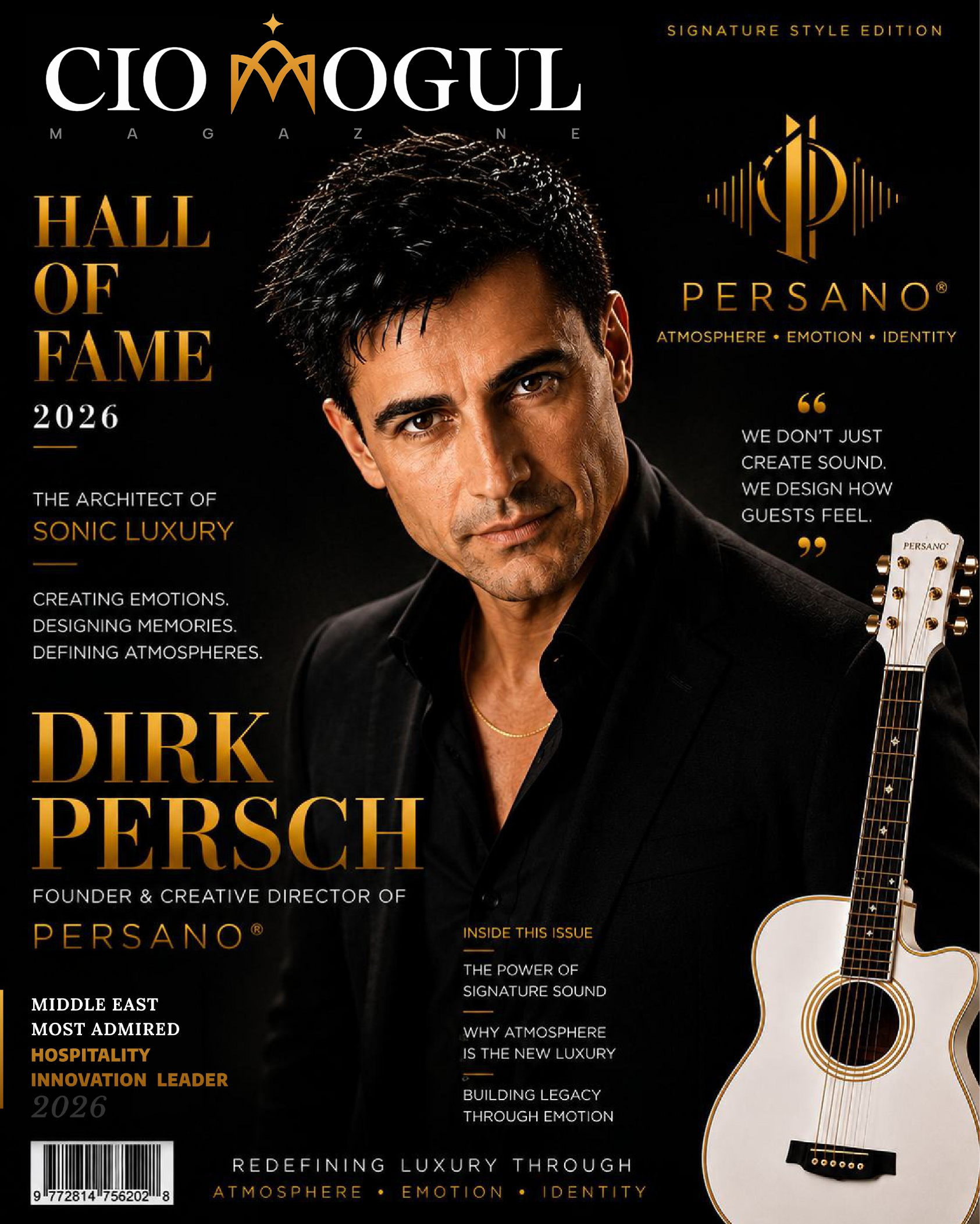 CIO Mogul Magazine Hall of Fame cover featuring Dirk Persch and PERSANO