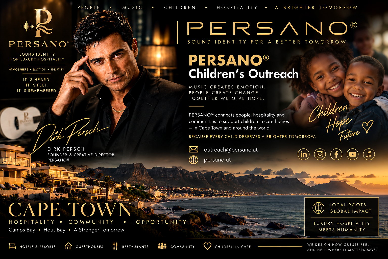 PERSANO Children's Outreach – Cape Town, hospitality, community and children in care