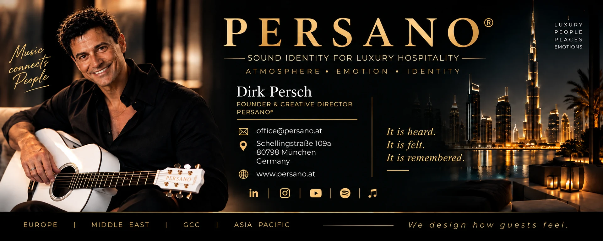 PERSANO musical origins and Sound Identity