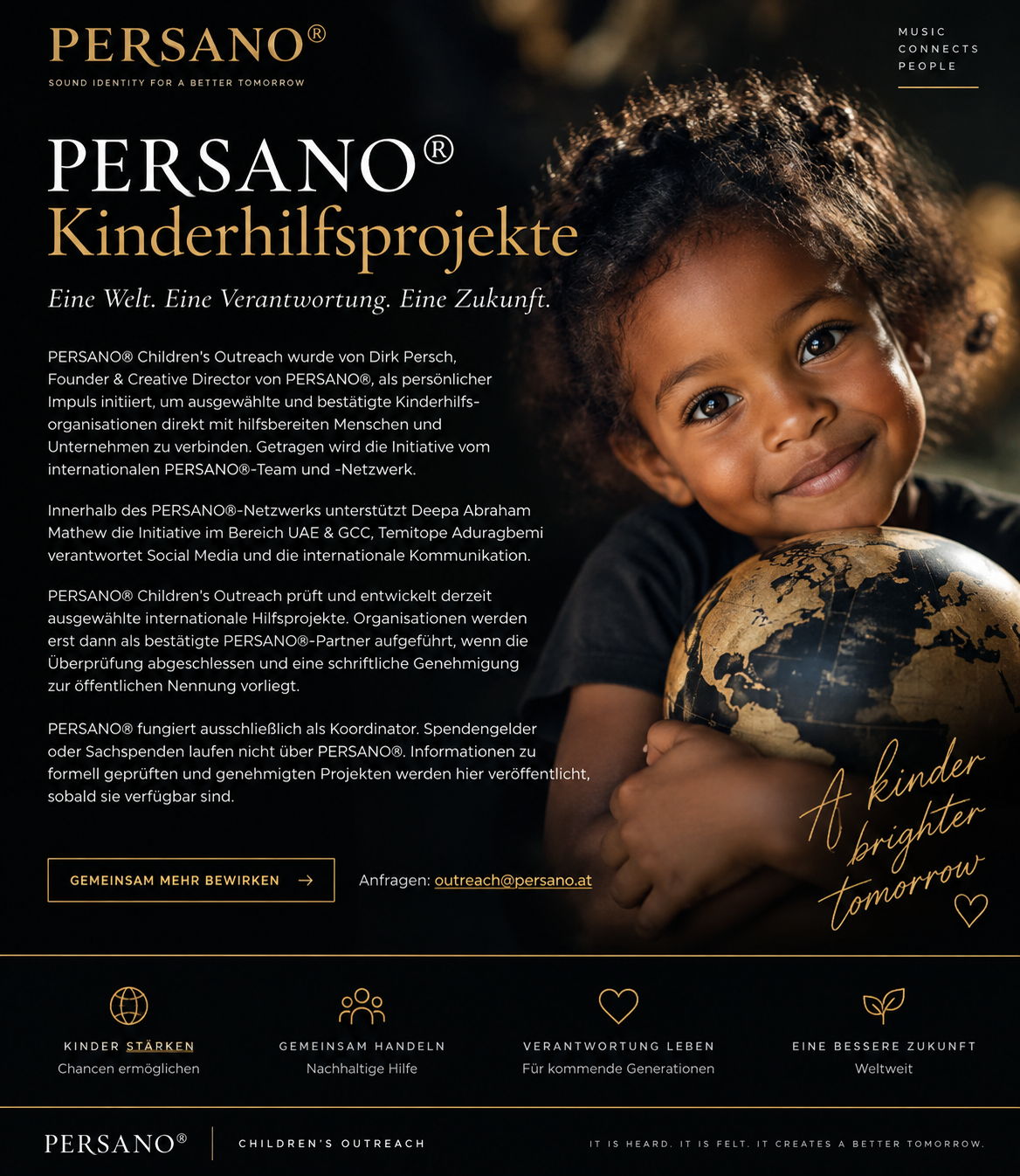 PERSANO Kinderhilfe – ausgewählte internationale Hilfsprojekte für Kinder